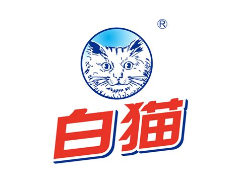 日化品牌:白猫logo标志矢量图 - 设计之家