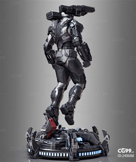 漫威 超级英雄 钢铁战士 影视角色 战争机器 机械-cg模型免费下载-CG99