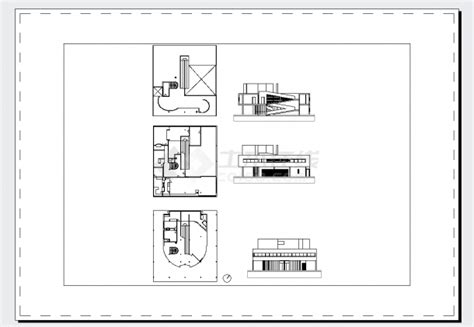 某地萨伏伊别墅建筑设计PPT文本+JPG图片+SU模型+cad设计图纸