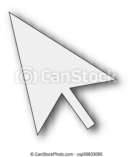 Computer mouse pointer vector cursor isolated icon. | CanStock