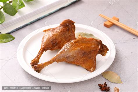 卤鸭腿,中国菜系,食品餐饮,摄影素材,汇图网www.huitu.com