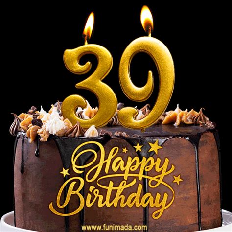 39 years anniversary happy birthday joy Royalty Free Vector