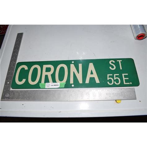 Corona street beer sign