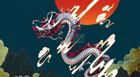 龙抬头中国风插画图片下载-正版图片400993808-摄图网