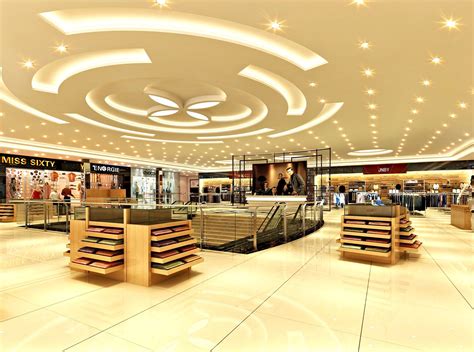 商场中庭室内设计案例效果图 - 商业空间 - 装饰设计景观设计设计作品案例