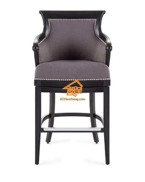 可旋转吧椅，高品质铆钉工艺实木旋转吧椅360° - 美式家具频道 ...