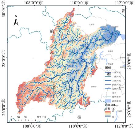 基于SRTM的沅江流域水系提取与分形特征研究 Study on River Systems Extraction and Fractal ...