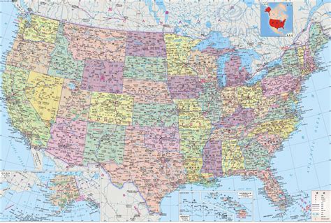 美国50个州分布图_美国各大州及主要城市分布图_微信公众号文章