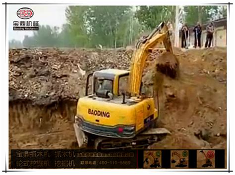 挖掘机挖土工作视频_腾讯视频
