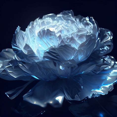 蓝色 水晶 牡丹花 - 全部作品 - 素材集市