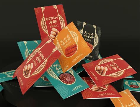 小清新中式香肠食品零食包装袋、简约高端副食品包装袋|Graphic Design|Packaging|sy736353019_Original ...