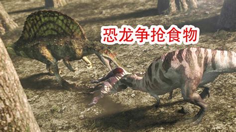 霸王龙偷袭棘背龙三角龙剑龙和副栉龙 恐龙动漫_腾讯视频