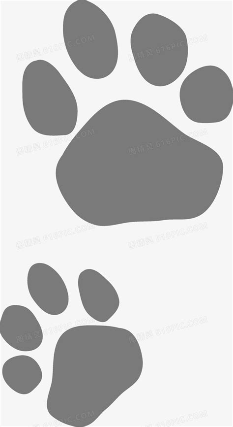 白种猫脚印黑色硅粉设计矢量说明高清图片下载-正版图片305073111-摄图网