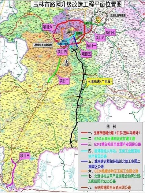 广西玉林市最新规划图,玉林2030城市规划,玉林三环路高清规划图_大山谷图库