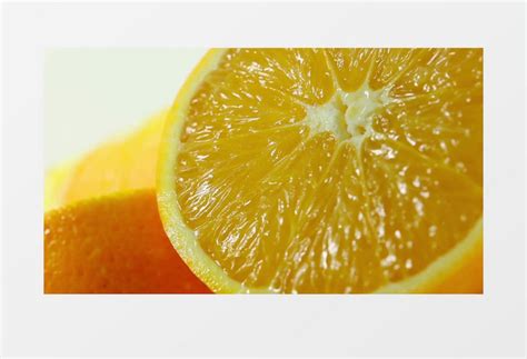 新鲜橙子剖面实拍视频素材下载_mp4格式_熊猫办公