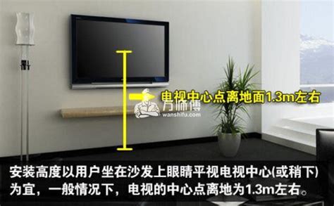 电视机挂墙上怎么安装?挂墙电视安装高度-万师傅