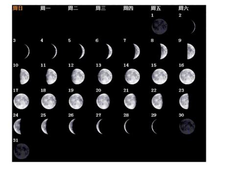 黑色背景月相月亮周期变化圆形排列图图片下载 - 觅知网