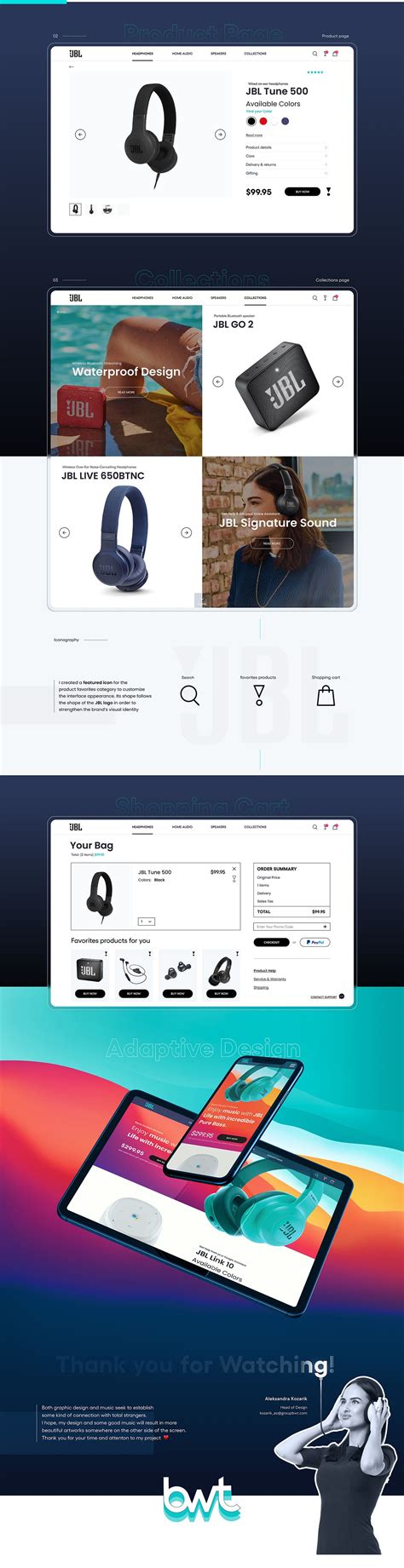 JBL在线购物商城网页概念设计 - 设计之家