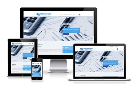 小型企业网站建设，扁平化网页设计模板-17素材网