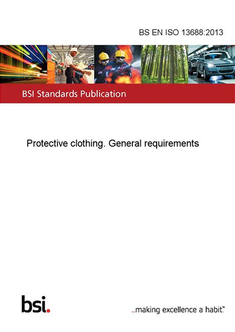 BS EN ISO 13688:2013 Protective clothing. General requirements ...