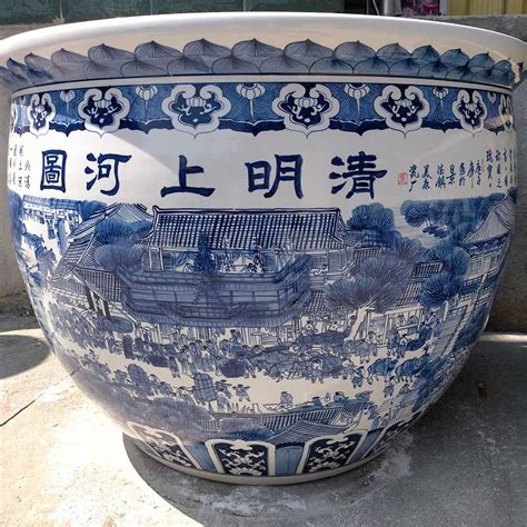 景德镇陶瓷米缸米桶-雕刻人物 - 雅道陶瓷网