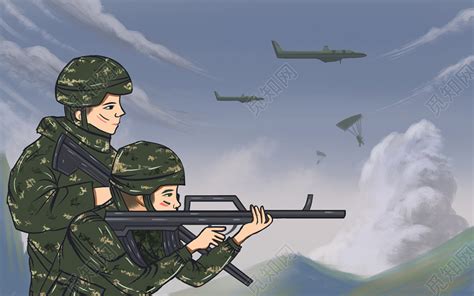 抗战胜利日七七事变纪念日军人特种兵原创海报插画图片素材免费下载 - 觅知网