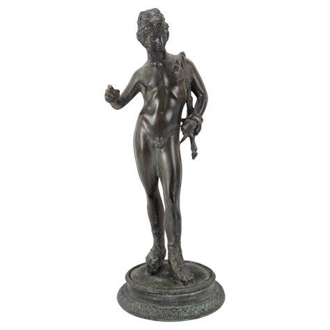 19th Century Bronze Statue of a Young Hunter For Sale at 1stDibs