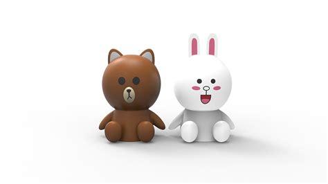 linefriends~布朗熊&可妮兔|工业/产品|玩具|Hannah仔 - 原创作品 - 站酷 ...