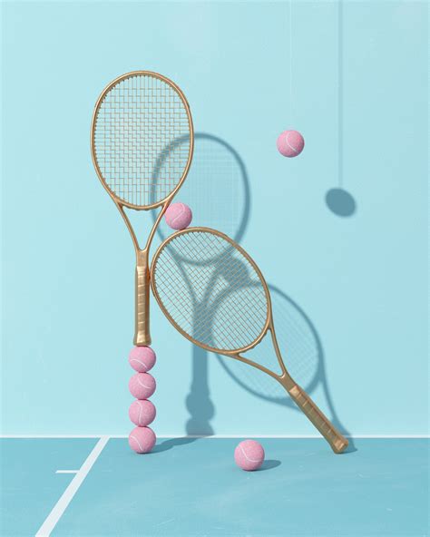 molistudio网球主题插图设计欣赏 - 设计之家