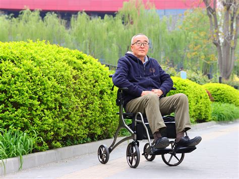 老人推车可推坐可折叠小型轻便携旅游行助步手推超轻老年助行轮椅_虎窝淘