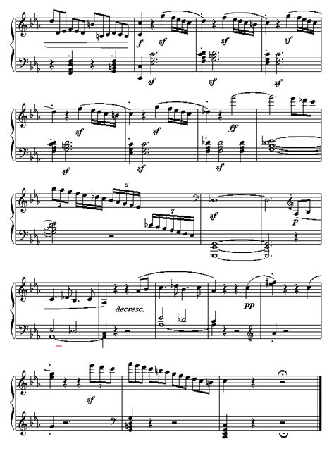 悲怆-贝多芬-c小调第八钢琴奏鸣曲第三乐章五线谱预览2-钢琴谱文件（五线谱、双手简谱、数字谱、Midi、PDF）免费下载