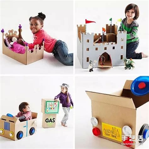 空纸盒子废物利用,纸板箱,纸盒子做玩具_大山谷图库