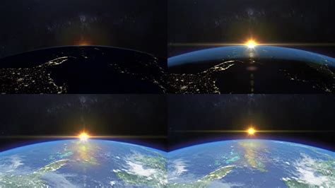 行星地球与太空中的日出地平线蓝图片素材-正版创意图片503449521-摄图网