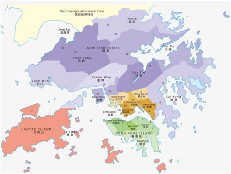香港特别行政区地图 - 随意云