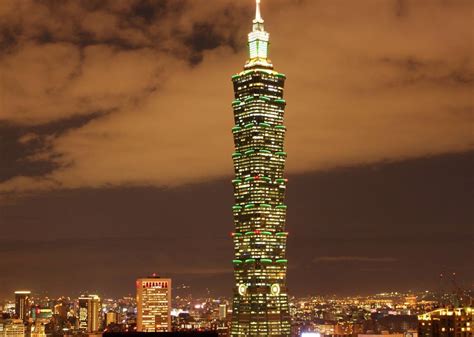 台北101大楼的傍晚高清图片下载_红动中国