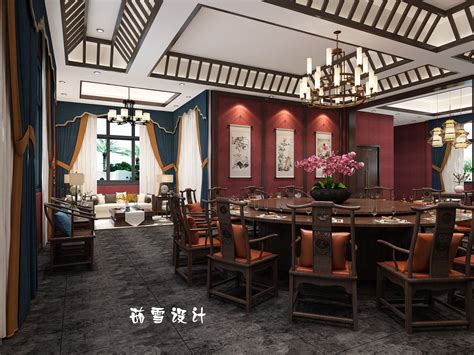 中式风情餐厅包房3D模型图片_室内装修_编号10192721_红动中国