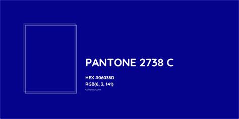 PANTONE 2738 C Complementary or Opposite Color Name and Code (#06038D ...