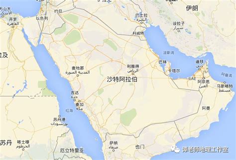 高清沙特阿拉伯地形图_世界地图_初高中地理网