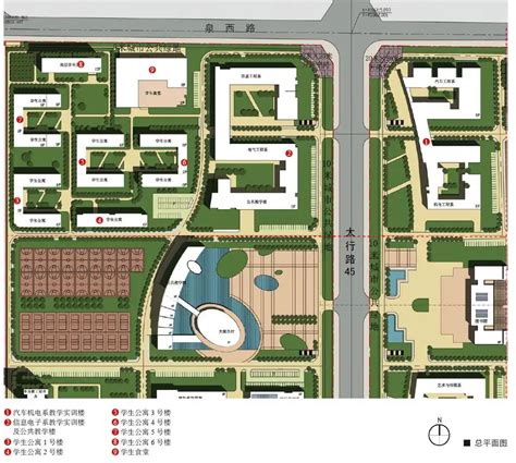 图集共赏：邢台职业技术学院新校区一期单体建筑设计 - 中国学校规划与建设服务网