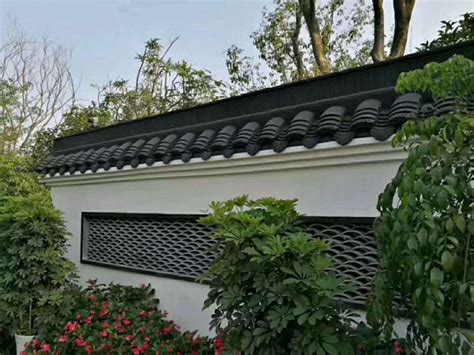 山西屋面仿古瓦厂家带滴水 镀铝锌钢板中式园林建筑风格-阿里巴巴