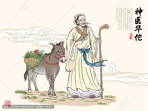 古代神医华佗插画,海报设计,画册/宣传单/广告,设计模板,汇图网www.huitu.com