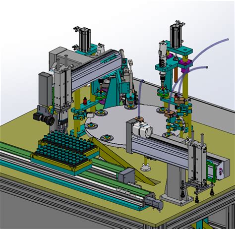 阀芯弹簧堵头卡环组装检测设备3D模型下载_三维模型_SolidWorks模型 - 制造云 | 产品模型