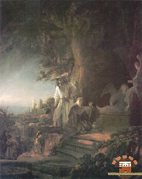 基督和撒玛利亚井旁的妇人 - Jørgen Roed - 画园网