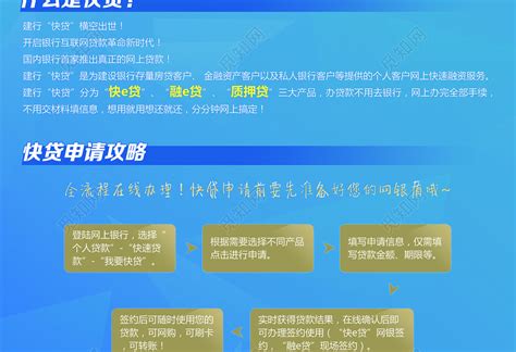 蓝色中国建行贷款海报图片下载 - 觅知网