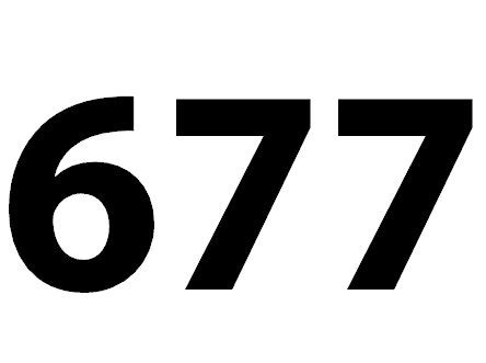 Zahl 677
