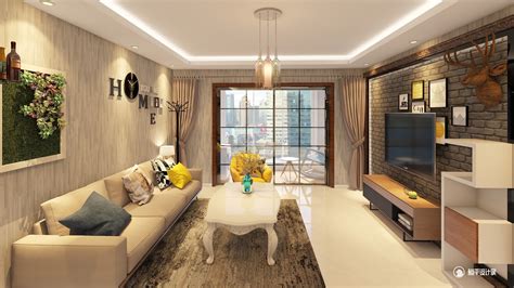 现代简约三居室110平米10万-惠润嘉园装修案例-北京房天下家居装修网
