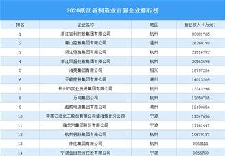 2020中国民营企业500强榜单发布 96家浙企上榜_杭州网新闻频道