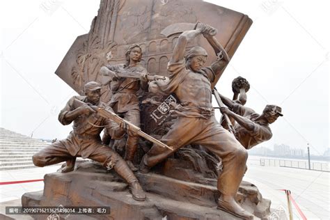 抗日战争纪念雕玻璃钢红军主题大型浮雕铜雕 - 缘艺天下雕塑 - 九正建材网