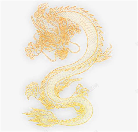 金色中国风巨龙装饰图案png图片免费下载-素材7miPUVekq-新图网