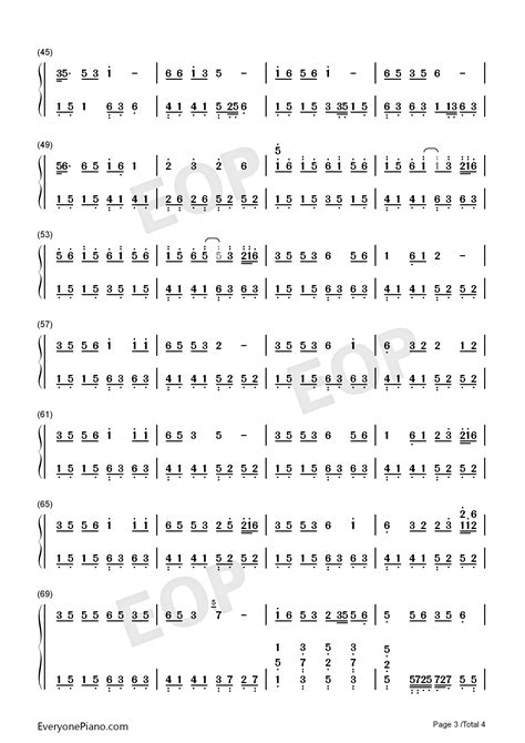 你究竟有几个好妹妹-孟庭苇双手简谱预览3-钢琴谱文件（五线谱、双手简谱、数字谱、Midi、PDF）免费下载